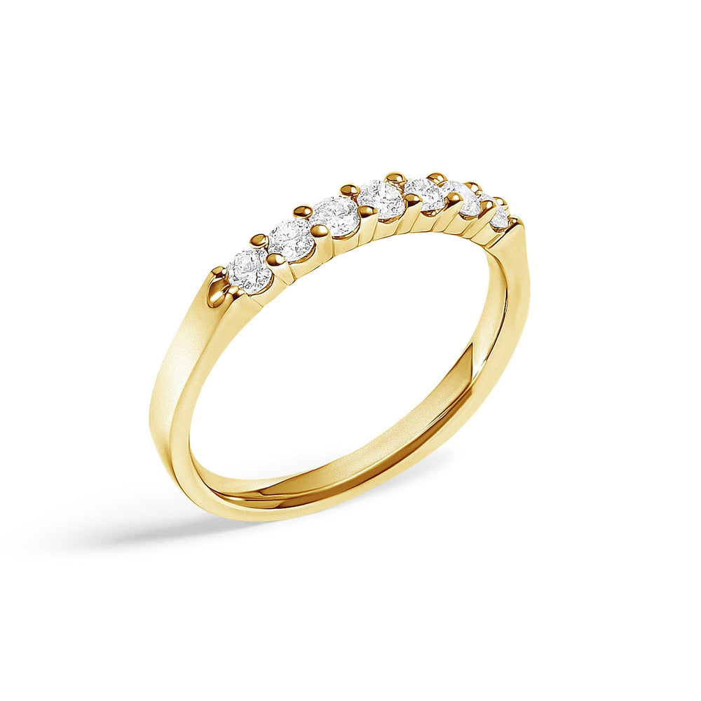 14K Gold 1/3 Cttw Diamond 7 Stone Band Ring