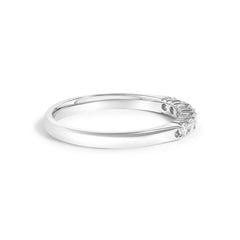 14K Gold 1/4 Cttw Diamond 7 Stone Band Ring