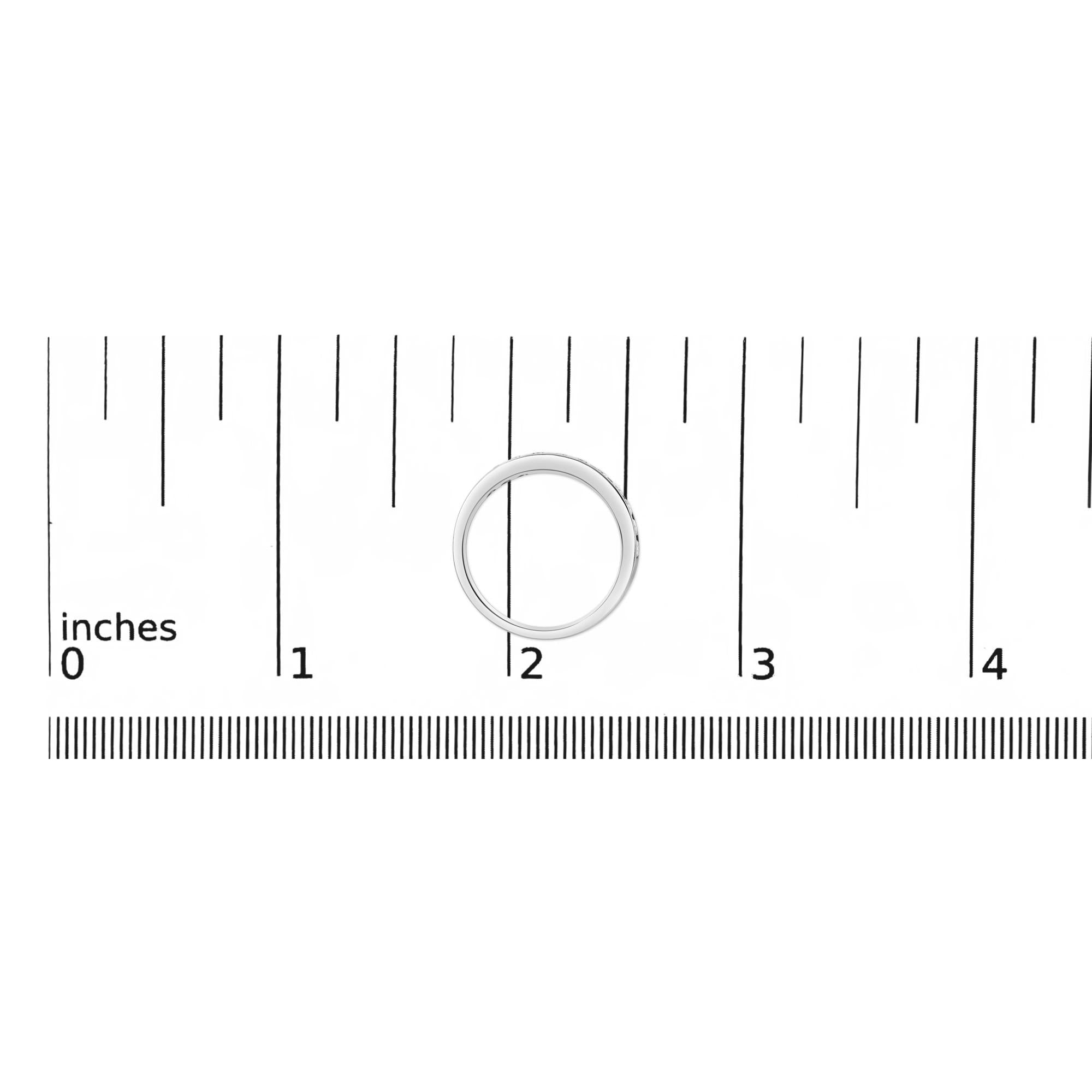 14K Gold 1/2 Cttw Round Diamond Milgrain Wedding Band