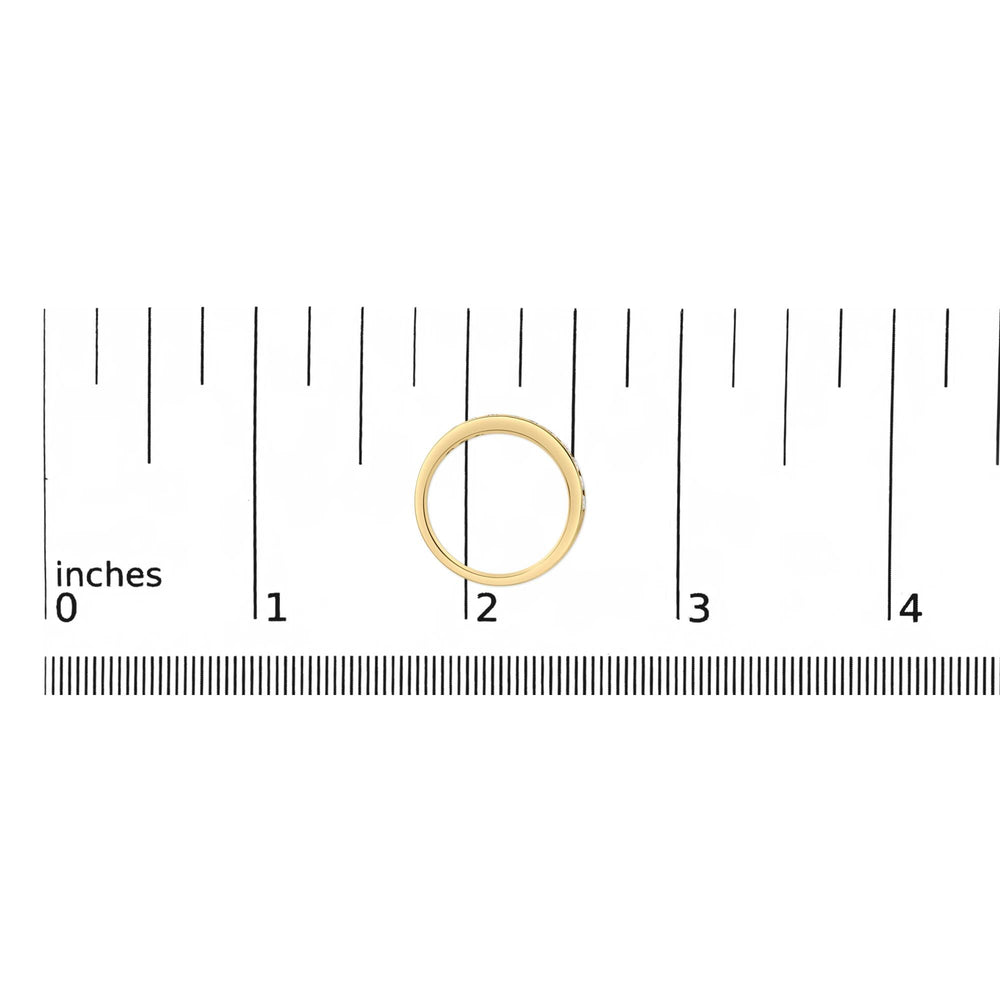 14K Gold 1/2 Cttw Round Diamond Milgrain Wedding Band