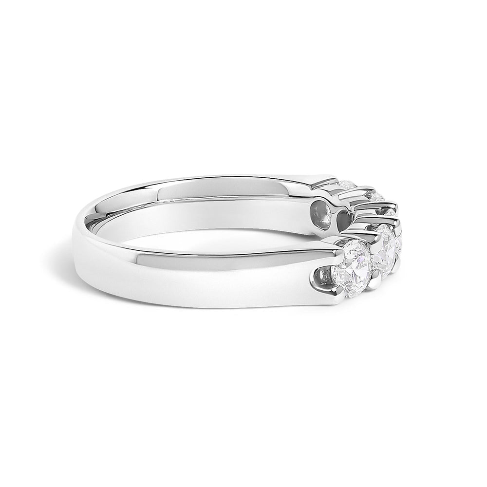 14K Gold 1.00 Cttw Diamond 5 Stone Band Ring