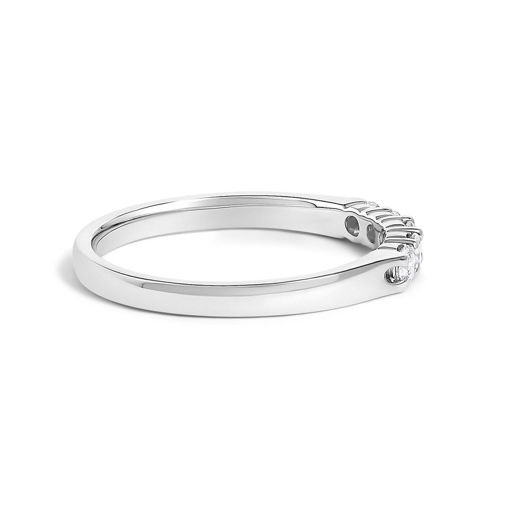 14K Gold 1/4 Cttw  Diamond 5 Stone Band Ring