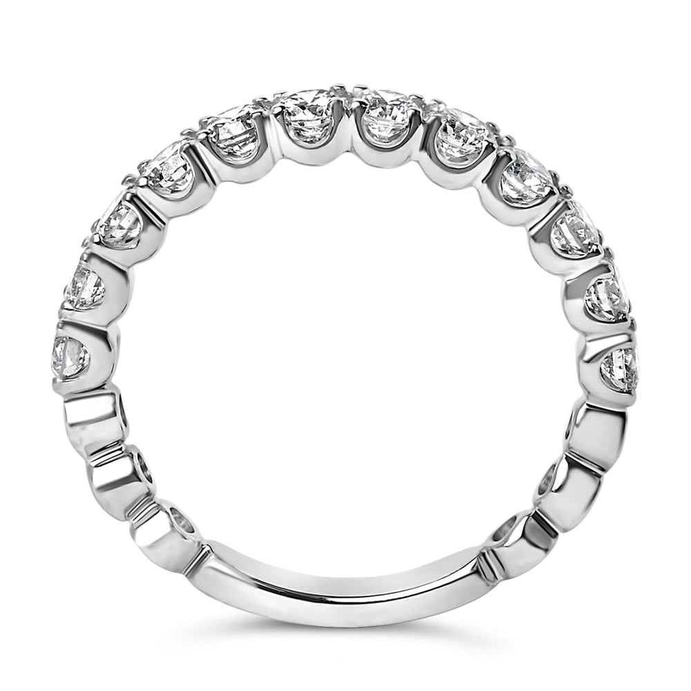 14K Gold 1.00 Cttw Round Diamond Prong Set Wedding Band