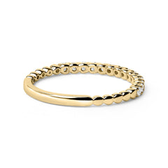 14K Gold 1/4 Cttw Round Diamond Prong Set Wedding Band