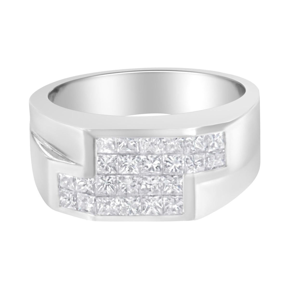 14KT White Gold Diamond Cluster Ring (1 3/4 cttw, G-H Color, VS2-SI1 Clarity)