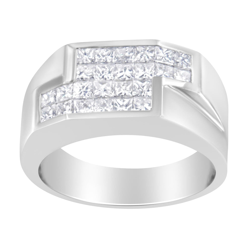 14KT White Gold Diamond Cluster Ring (1 3/4 cttw, G-H Color, VS2-SI1 Clarity)