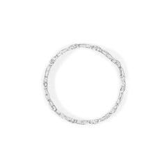 14K White Gold 1.0 Cttw Invisible-Set Princess Diamond Tennis Bracelet (H-I Color, SI1-SI2 Clarity) - 7"