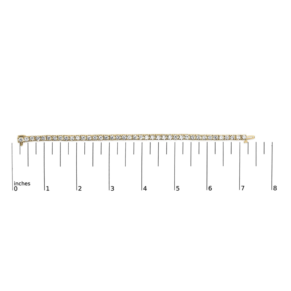 14K Yellow Gold 8 1/4 Cttw Diamond Tennis Bracelet