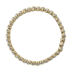 10K Yellow Gold 3.0 Cttw Diamond S-Link Bracelet