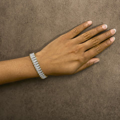 10K Yellow Gold 4.0 Cttw Diamond S-Link Bracelet