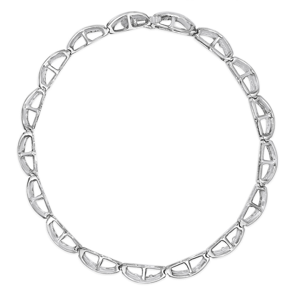 14K White Gold Round-Cut Diamond Bracelet (3.22 cttw, H-I Color, I1-I2 Clarity)