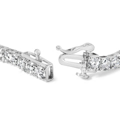 10K White Gold 5.00 Cttw Natural Diamond Tennis Bracelet