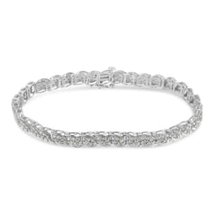 Sterling Silver Diamond Link Bracelet (2 cttw, I-J Color, I3 Clarity)
