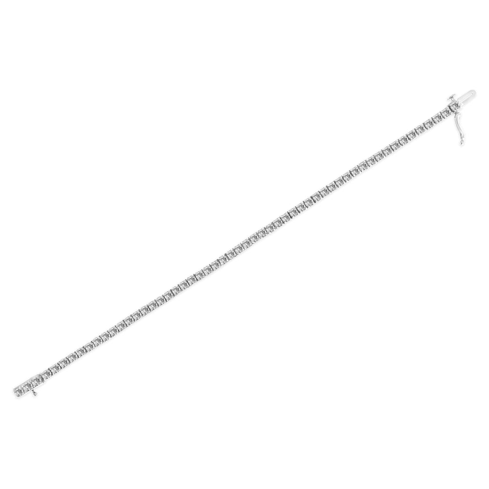 .925 Sterling Silver 2.0 Cttw Diamond Classic Link Tennis Bracelet (I-J Color, I2-I3 Clarity) - 7-1/4"
