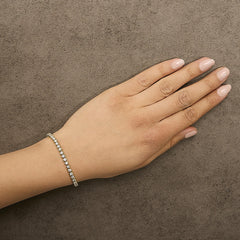 10K Yellow Gold 4.0 Cttw Lab Grown Diamond Tennis Bracelet
