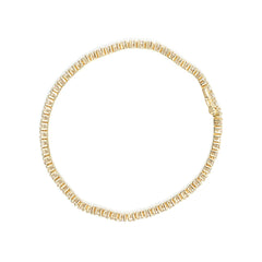 14K Yellow Gold 6.0 Cttw Classic 4 Prong Set Round Brilliant Cut Diamond Tennis Bracelet (K-L Color, VS2-SI1 Clarity) - 7.25"