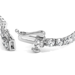14K Gold 5.0 Cttw Lab Grown Diamond Tennis Bracelet (F-G Color, VS1-VS2 Clarity) - 7.25" Inches