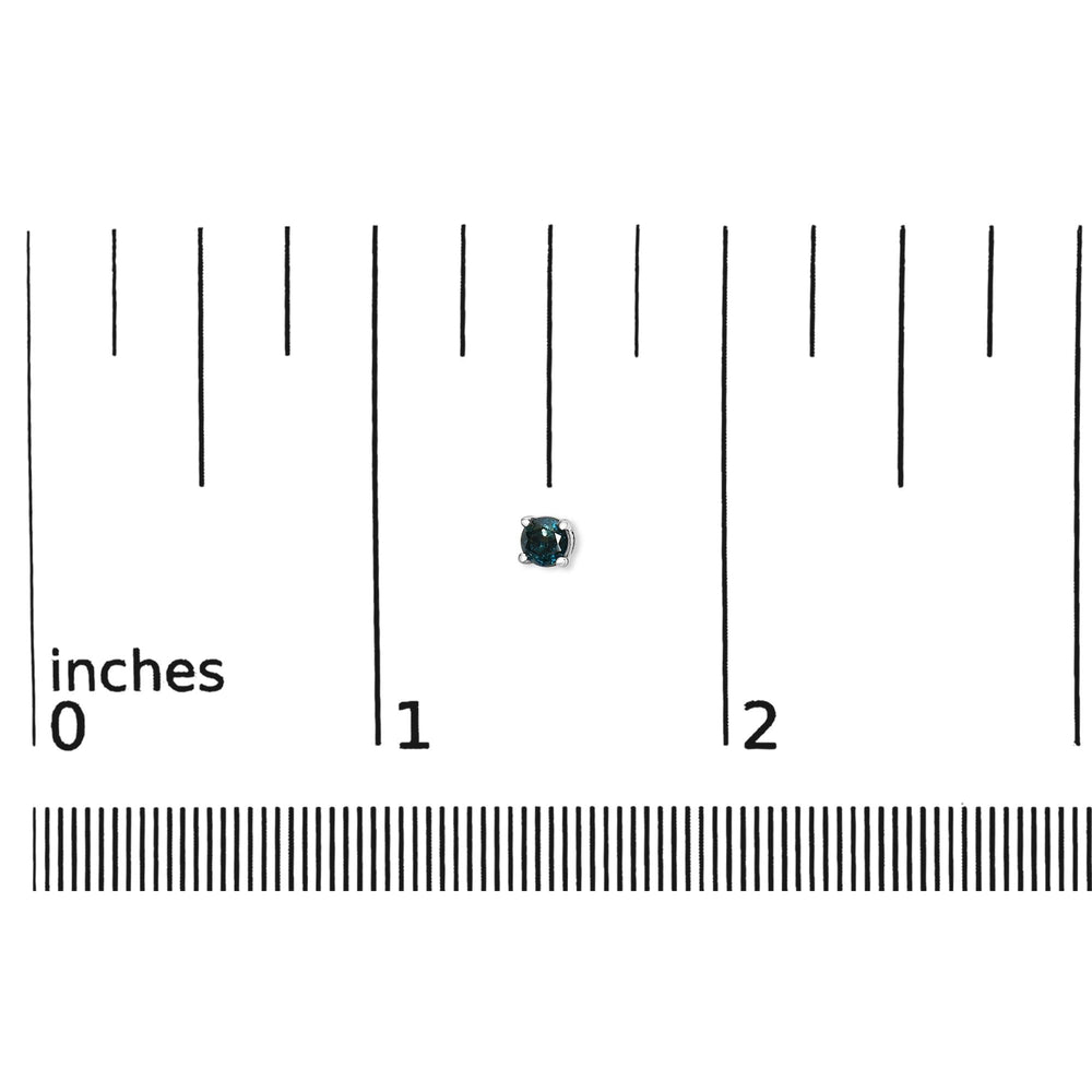 .925 Sterling Silver 0.15 Cttw Round Brilliant-Cut Diamond Classic 4-Prong Stud Earrings