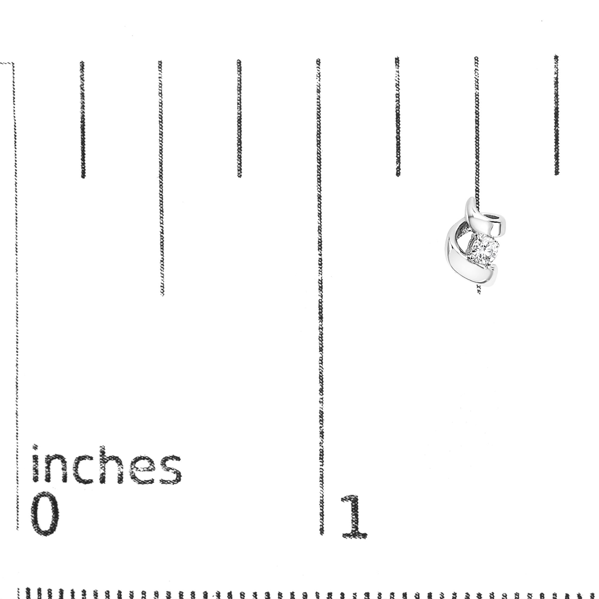 .925 Sterling Silver Round Cut Diamond Fashion Earrings (0.10 cttw, I-J Color, I2-I3 Clarity)