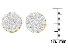 14K Yellow Gold 1 cttw Diamond Stud Earrings (H-I, SI2-I1)