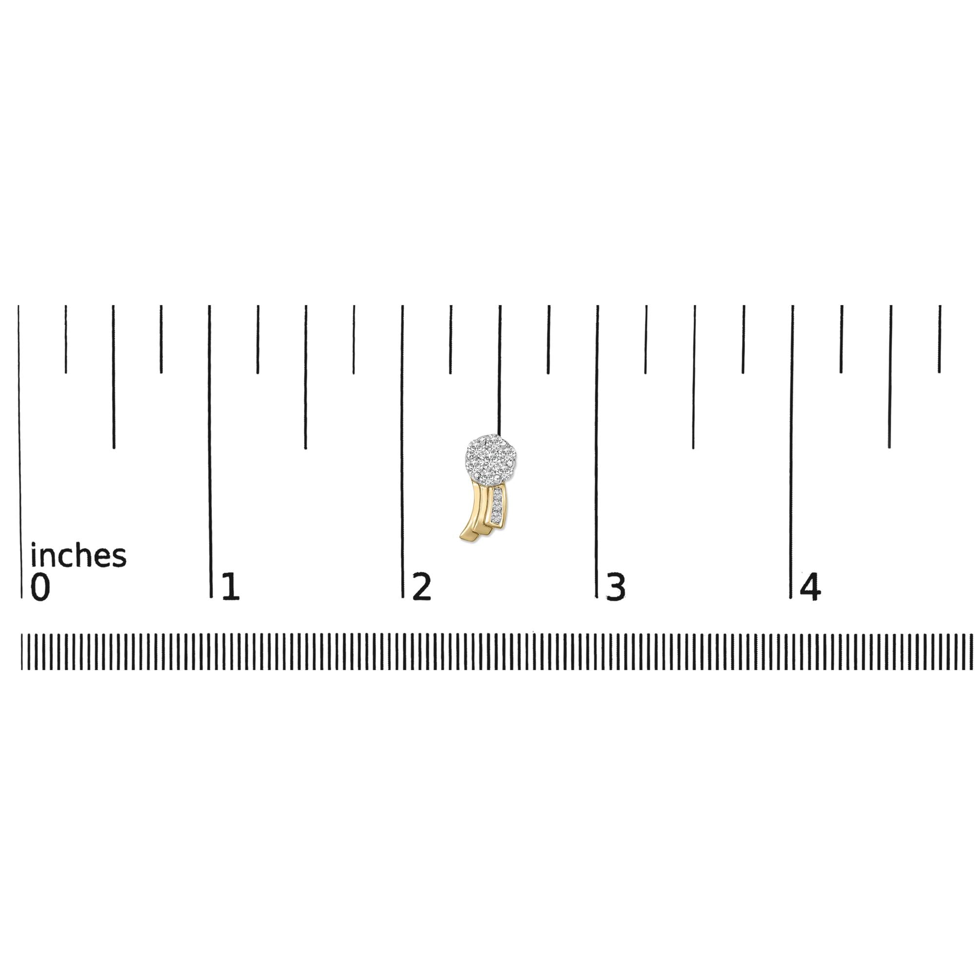 14K Yellow Gold 7/8 cttw Round Cut Diamond Earrings (I-J, SI1-SI2)