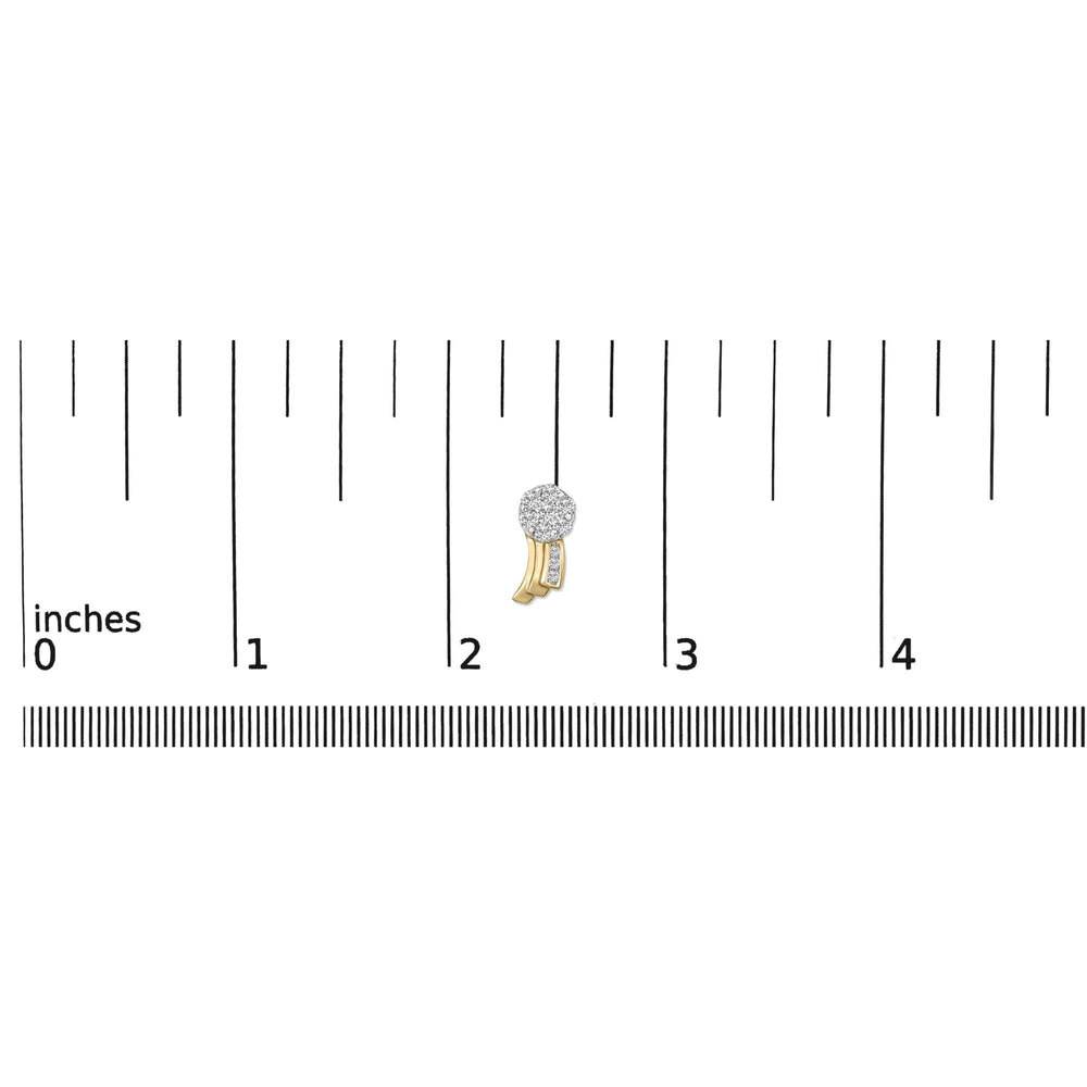 14K Yellow Gold 7/8 cttw Round Cut Diamond Earrings (I-J, SI1-SI2)
