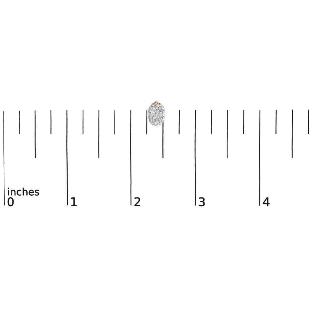 18K Yellow Gold 1 cttw Flower Diamond Stud Earrings (H-I, I1-I2)