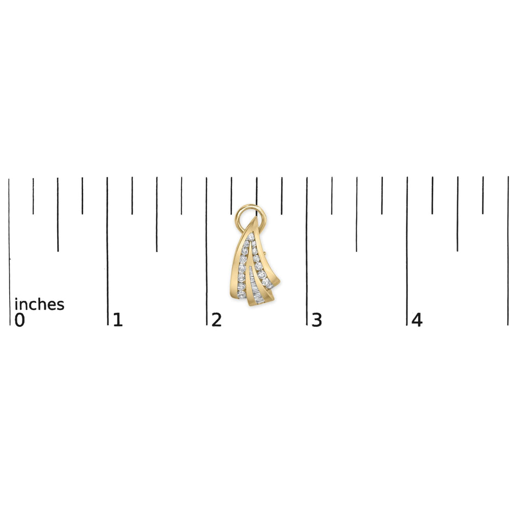 14K Yellow Gold 2 1/4 cttw Diamond Huggy Earrings (I-J, SI1-I2)