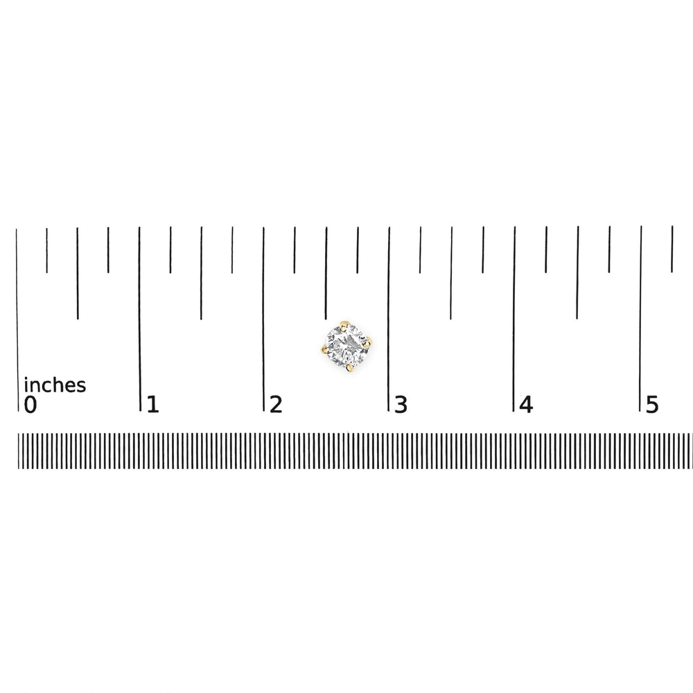 14K Gold 1/2 Cttw Lab Grown Diamond Solitaire Stud Earrings