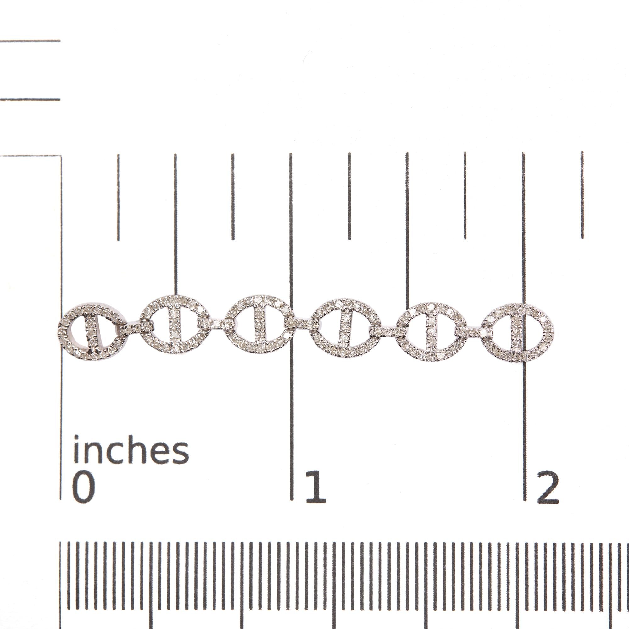 Sterling Silver 1.0 Cttw Diamond Oval Design Dangle Earrings