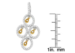 14K Two- Toned Gold 2/5 cttw Round Diamond Pendant Necklace (H-I, I1-I2)