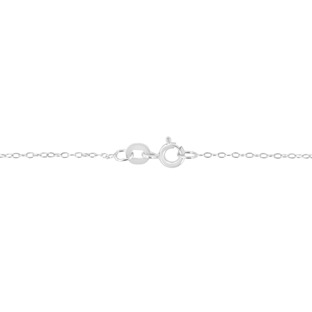 10K White Gold 1/5 Carat Round Brilliant-Cut Diamond Modern Bezel-Set Solitaire 16"-18" Pendant Necklace (H-I Color, SI2-I1 Clarity)