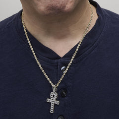 Men's 10K Yellow Gold 1.00 Cttw Ankh Cross Pendant