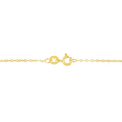 14K Yellow Gold 1/2 Cttw Martini Set Lab Grown Yellow Diamond Solitaire 18" Pendant Necklace (Yellow Color, VS2-SI1 Clarity)