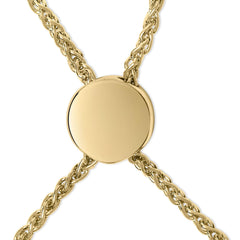 Gold Vermeil Diamond Accent Heart Lariat Bolo Bracelet