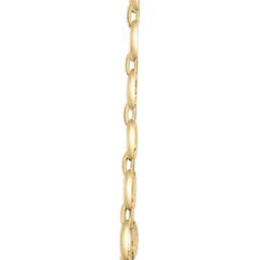 Gold Vermeil 1/4 Cttw Diamond Bold Oval Link Necklace