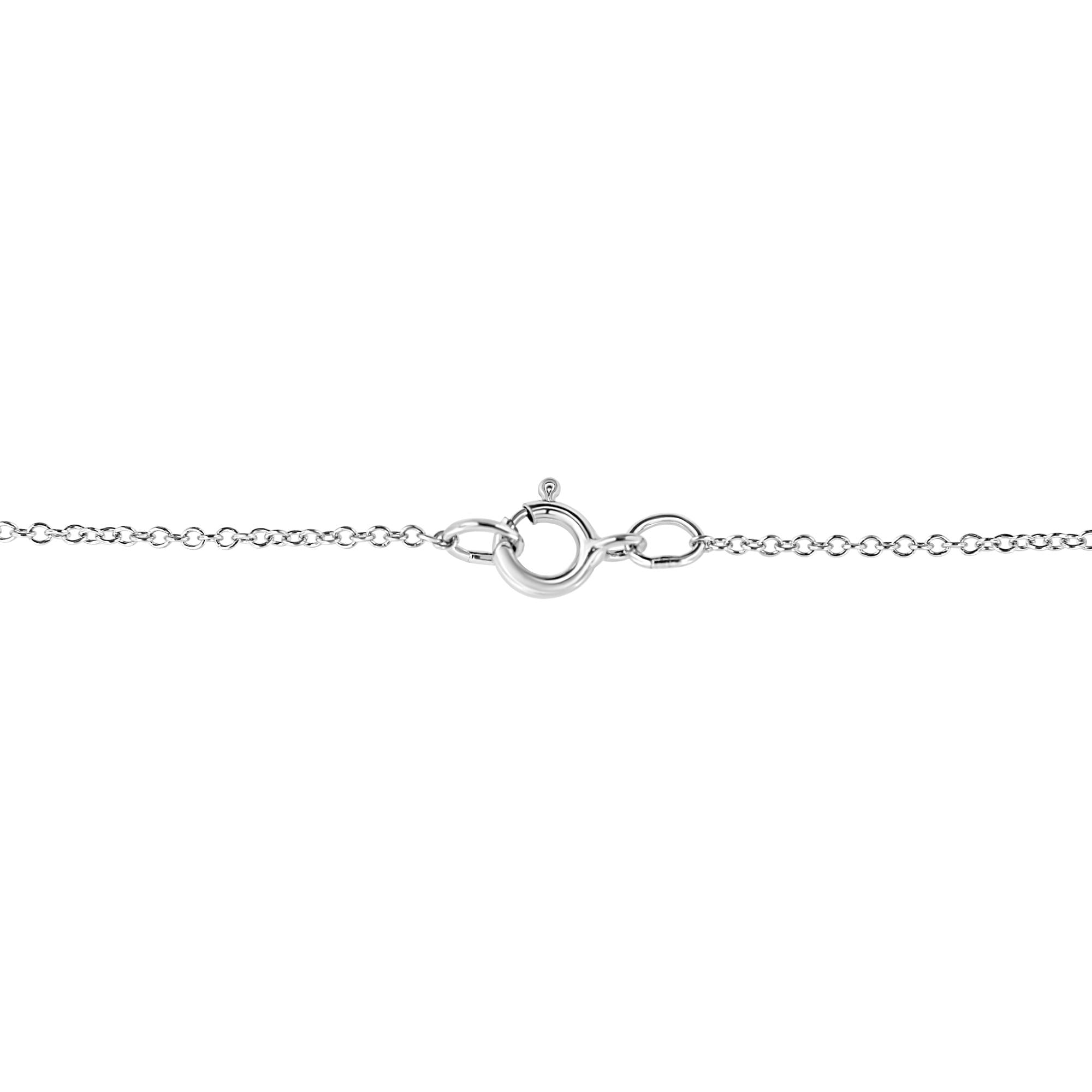 .925 Sterling Silver Prong-Set Diamond Accent Double Heart 18" Pendant Necklace (I-J Color, I1-I2 Clarity)