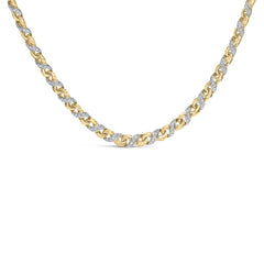 10K Yellow Gold 1 cttw Diamond Riviera Statement Pendant Necklace (J-K, I2-I3)