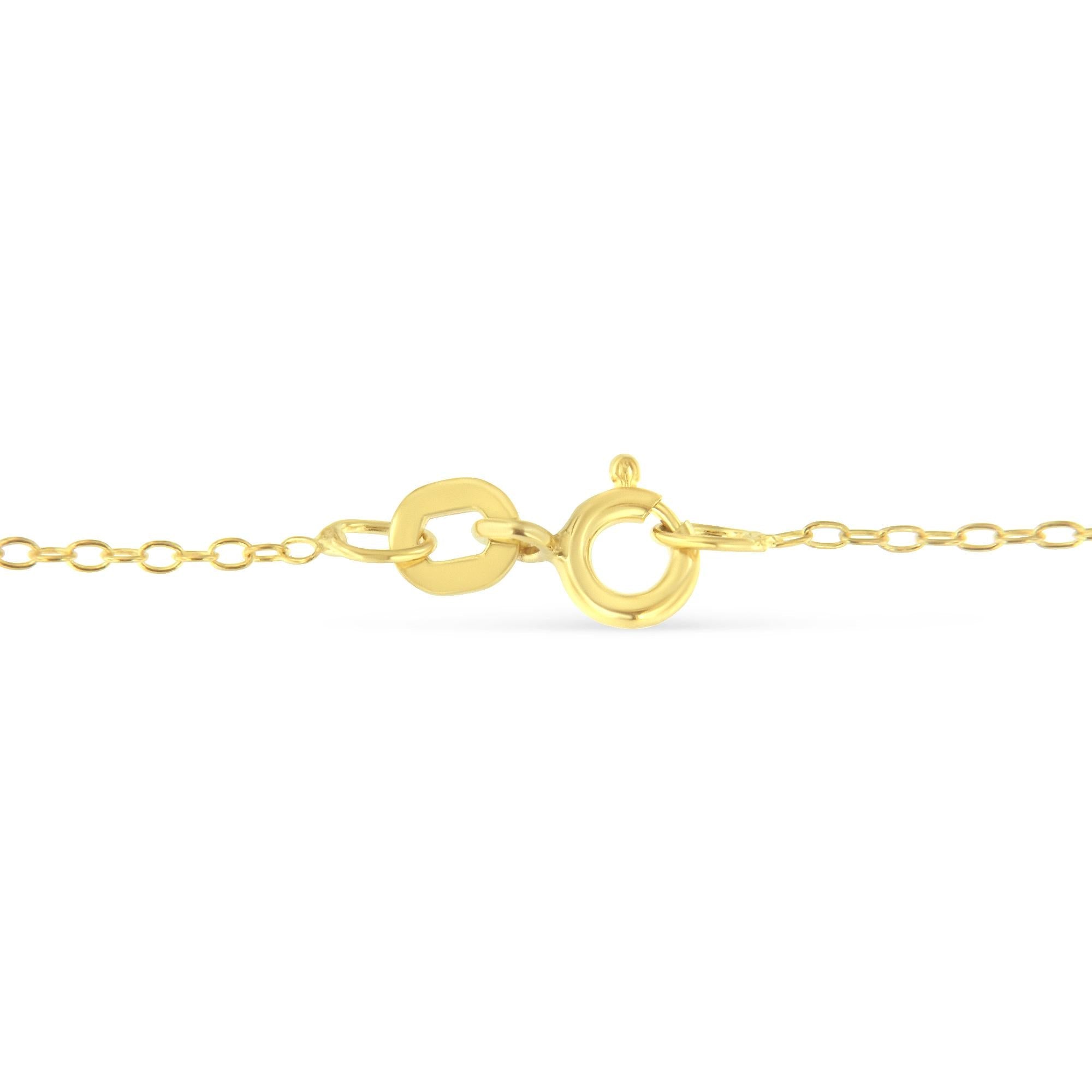 Sterling Silver Diamond Station Necklace (1/2 cttw, K-L Color, I2-I3 Clarity)