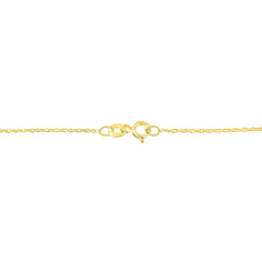 10K Gold 1/5 Cttw Princess Cut Diamond 3 Stone Drop 18" Pendant Necklace (H-I Color, SI2-I1 Clarity)