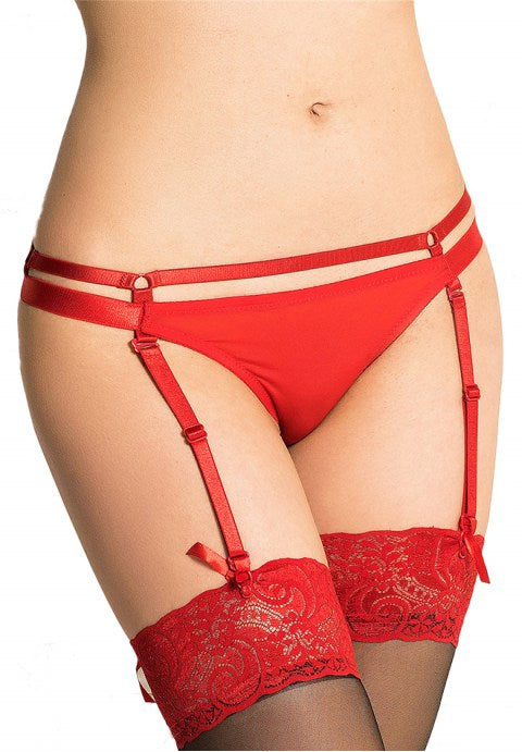 Plus Size Double Straps Concise Garter Panty