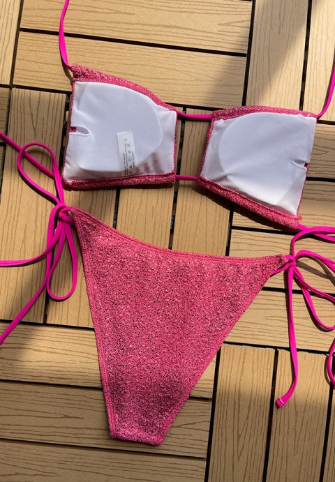 Cassie Glitter Halter 2 Piece Bikini