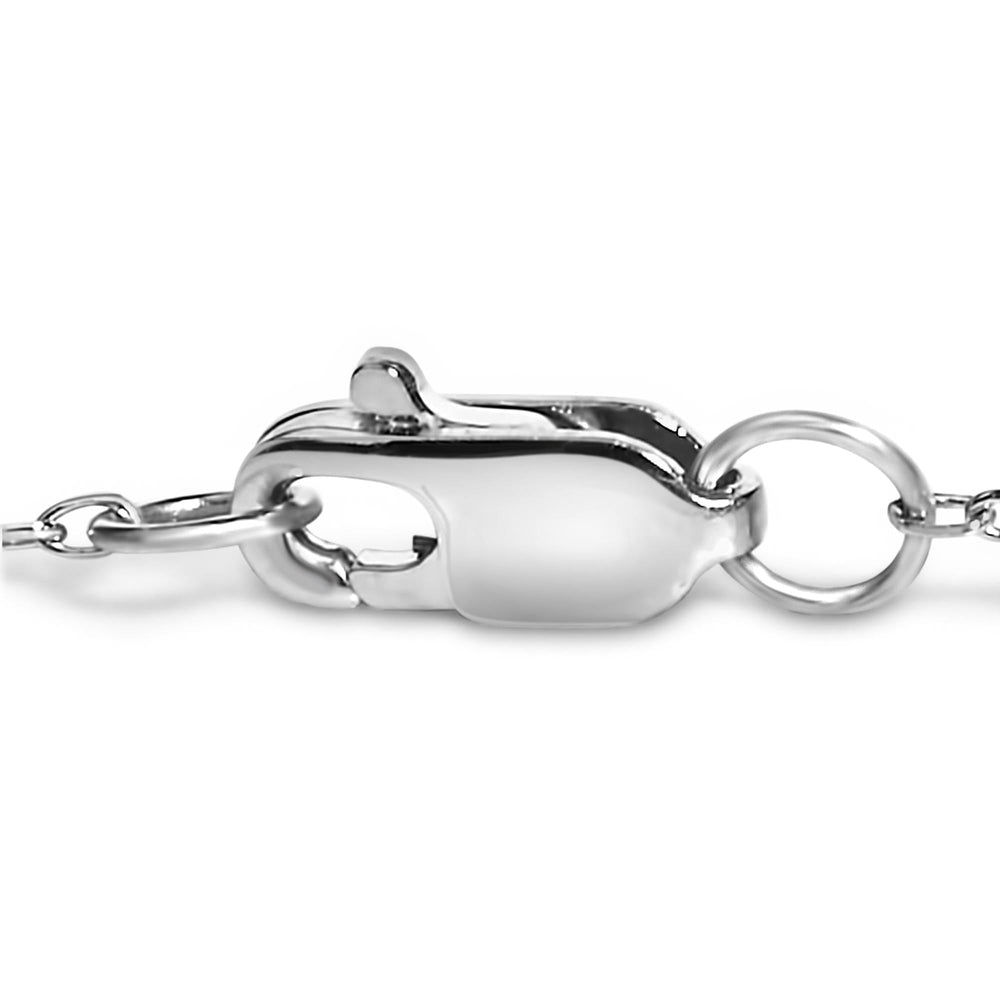 14K Gold 1/2 Cttw Bezel Set Lab Grown Diamond Station Bracelet