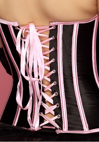 Overbust Corset with Stunning Contrasting Lines