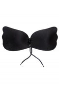 Strapless Bra Sexy Backless Wing Shape Silicone Self Adhesive Push Up with Drawstring