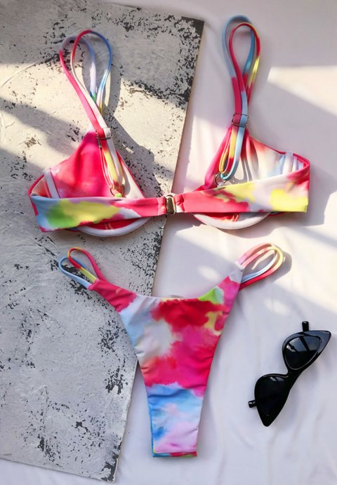 Double Strapped Thong Bikini Set