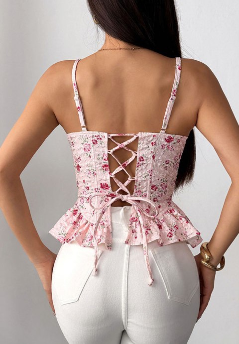 Vintage-Inspired Flower Bustier