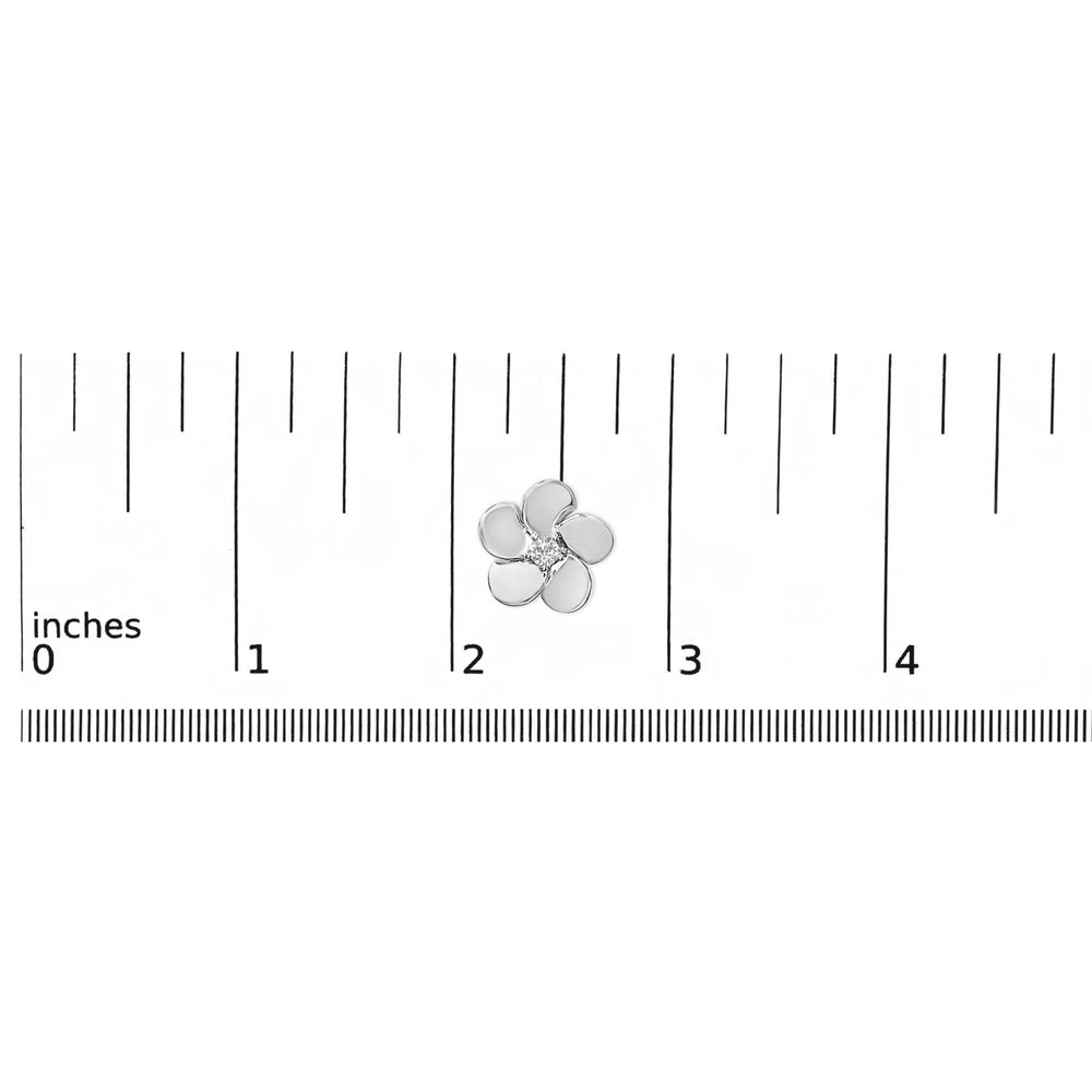 10K Gold 1/3 Cttw Lab Grown Diamond Flower Petal Stud Earrings