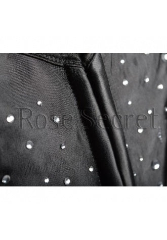 Trendy American Sequins Long Line Corset Bustier