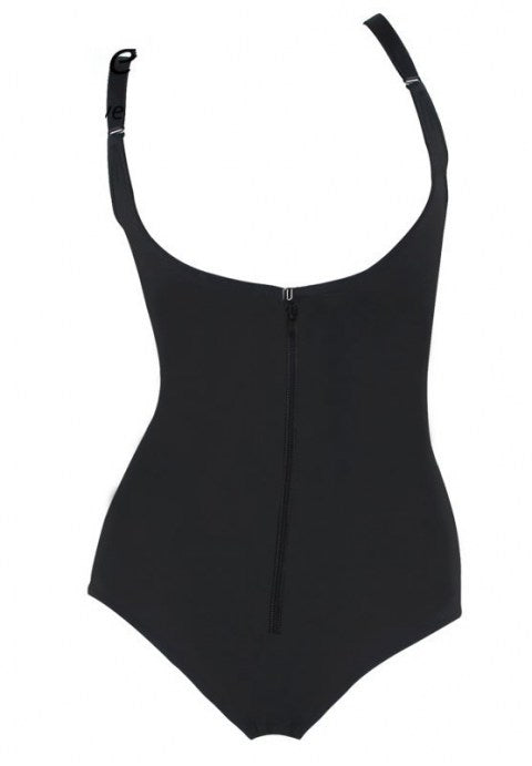 Latex Zipper Strap Waist Training Corset